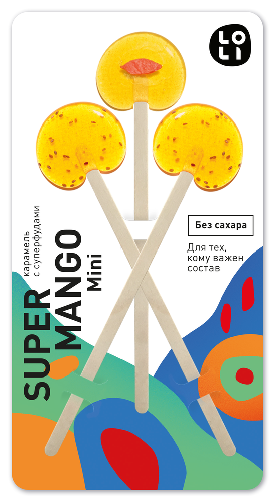 Фото №2 LO-LI Карамель super mango mini Без Сахара 24 г