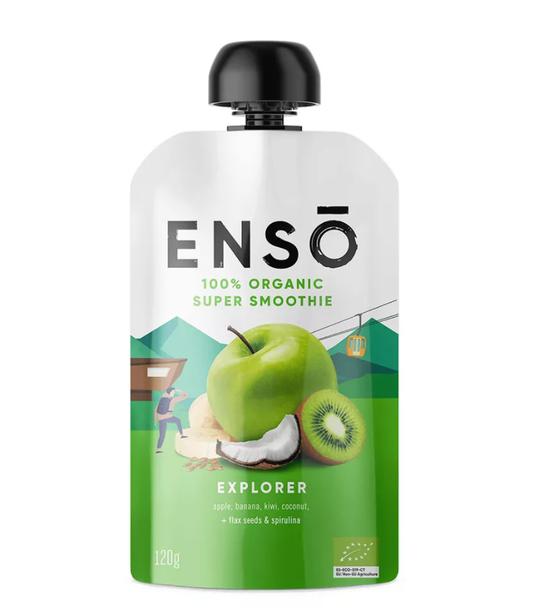 Фото №2 ENSO Смузи органический с экстрактом сока кокоса, семенами льна и спирулиной 120 г