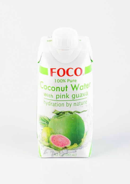 Фото №2 FOCO Вода кокосовая с розовой гуавой 330 мл