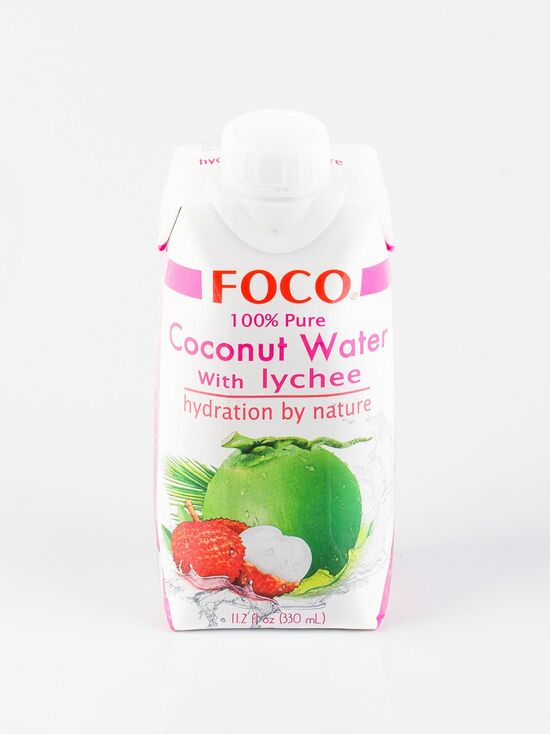 Фото №2 FOCO Вода кокосовая с соком личи 330 мл