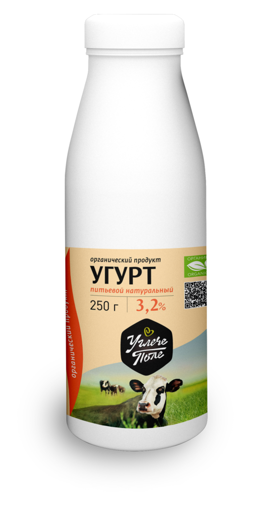 Фото №2 УГЛЕЧЕ ПОЛЕ Продукт кисломолочный Угурт питьевой фасовка 250 г
