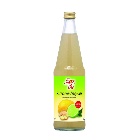 Фото №2 EOS BIO Напиток сокосодержащий пастеризованный с лимоном и имбирем, стеклянная бутылка 700 мл