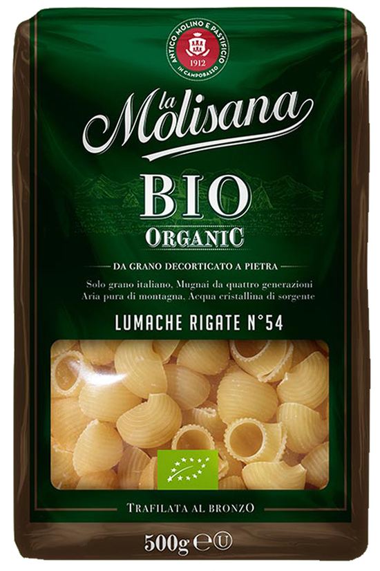 Фото №2 LA MOLISANA LUMACHE RIGATE Макаронные изделия Улитки рифлёные BIO 500 г