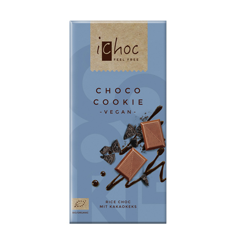 Фото №2 ICHOC Шоколад С шоколадным печеньем ORGANIC 80 г