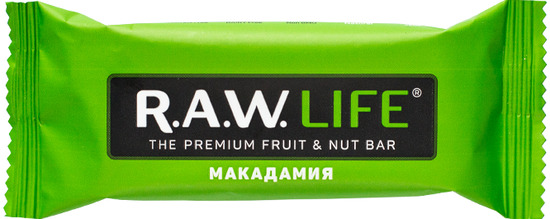 Фото №2 R.A.W. LIFE Батончик орехово-фруктовый Макадамия 47 г