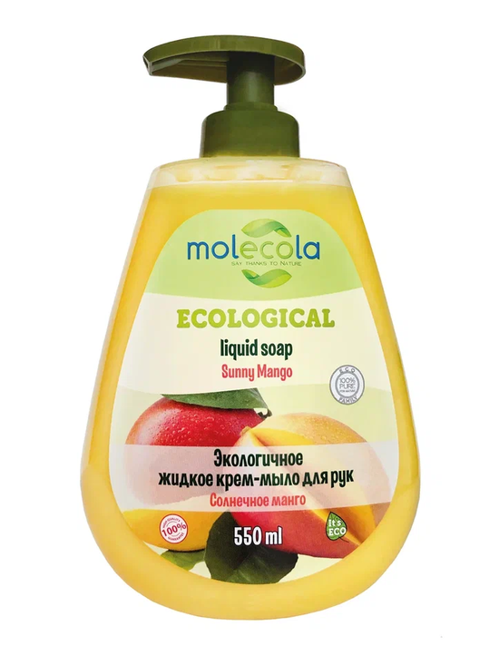 Фото №2 MOLECOLA Жидкое мыло для рук Манго экологичное 500 мл