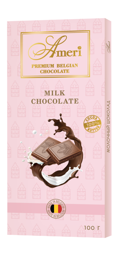 Фото №2 AMERI Шоколад молочный 40% с какао 100 г BIO