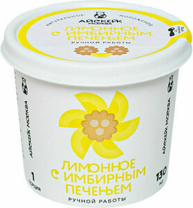 Фото №2 АЙСКЕЙК ЭКО Мороженое Лимонное с имбирным печеньем 130 мл