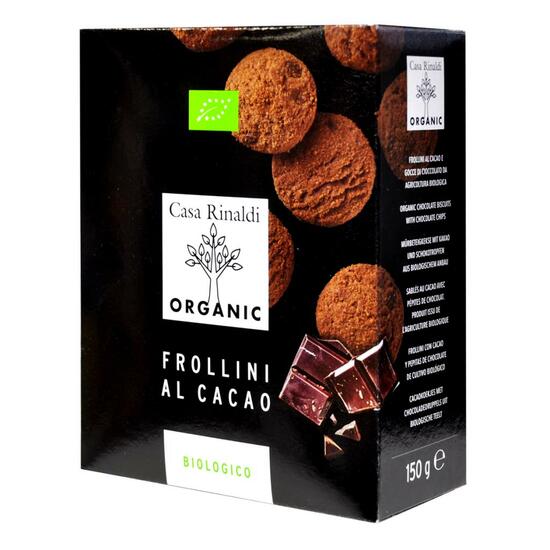 Фото №2 CASA RINALDI Печенье Фролини с какао и кусочками шоколада BIO 150 г