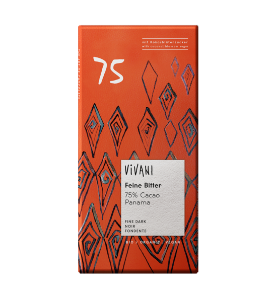 Фото №2 VIVANI Шоколад тёмный 75% какао 80 г