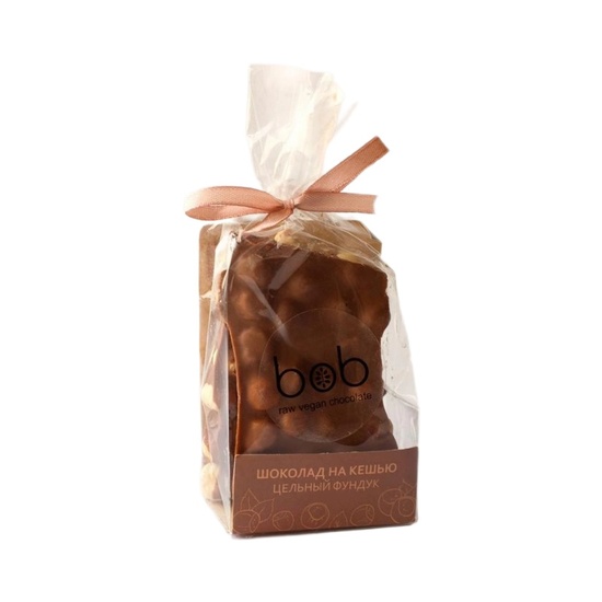 Фото №2 Bob Chocolate Шоколадное изделие "Шоколад на кешью с цельным фундуком" 100 гр.