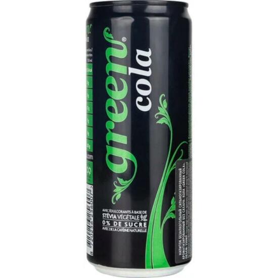 Фото №2 GREEN COLA Напиток безалкогольный сильногазированный без сахара «Кола» 0,33 л  (ж. б.)
