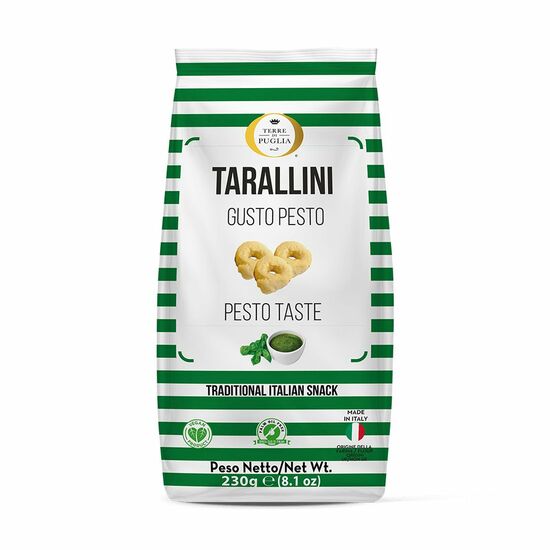 Фото №2 Terra di Puglia Тараллини классические  с Песто и  оливковым маслом экстра верджин 230 г