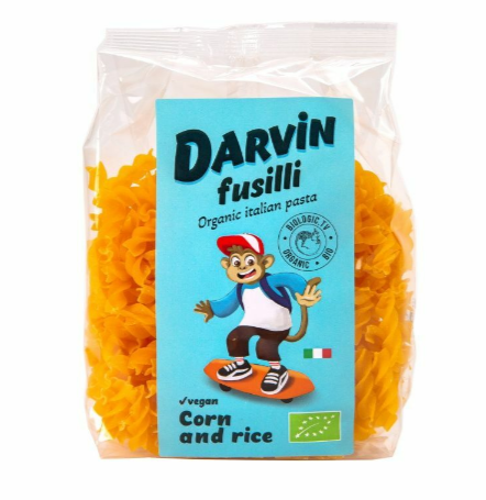 Фото №2 DARVIN Итальянская паста из кукурузы и риса. FUSILLI Био, Веган 250г.