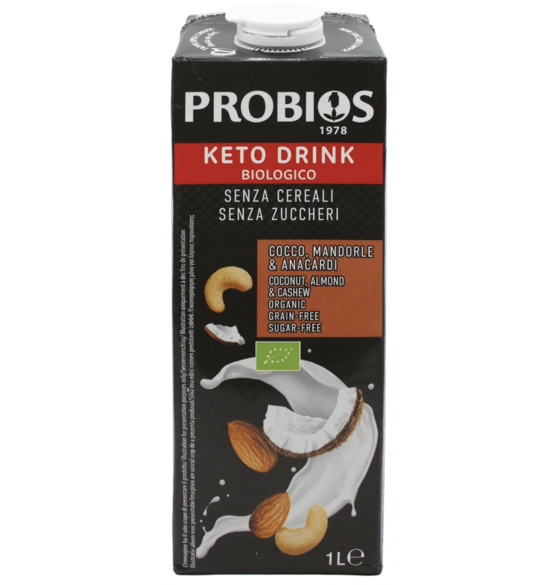 Фото №2 PROBIOS Кето напиток беззерновой с кокосом, миндалем и кешью, Gluten Free 1л.