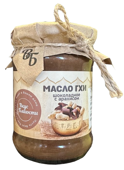 Фото №2 ВКУС БЛАГОСТИ Масло ГХИ с шоколадом и арахисом 230 г