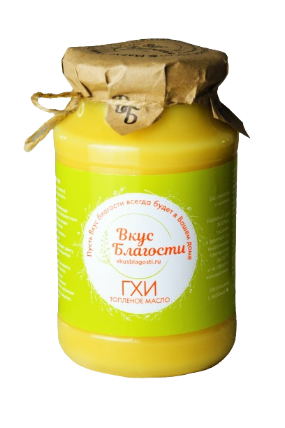 Фото №2 ВКУС БЛАГОСТИ Масло ГХИ топлёное 800г Классика