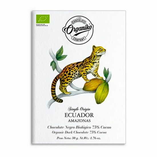 Фото №2 Organiko Горький шоколад из Эквадора 75%, 50 г