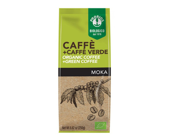 Фото №2 PROBIOS Молотый кофе с экстрактом зеленого кофе, Organic, 250 гр.