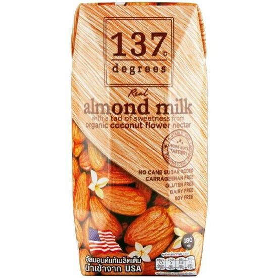 Фото №2 137 DEGREES Миндальный напиток с нектаром кокосовых соцветий, 180 мл