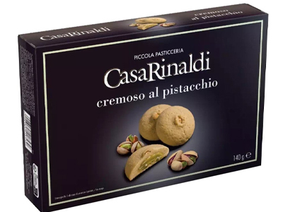 Фото №2 CASA RINALDI Печенье Кремозо Аль Пистаккьо с фисташковым кремом 140 г