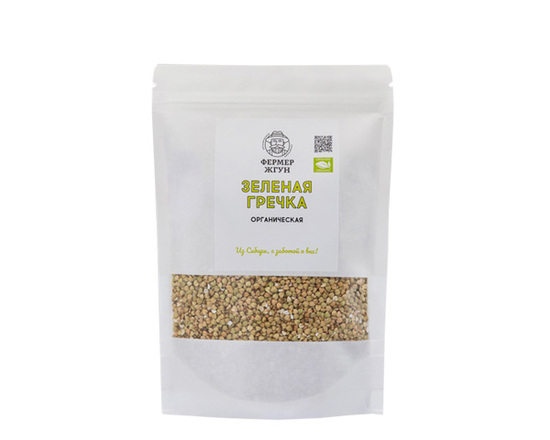 Фото №2 Фермер Жгун Зеленая гречка 500 гр.