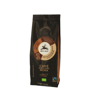 фото ALCE NERO Кофе натуральный жареный молотый МОКА (смесь 60% Арабика и 40% Робуста) БИО  250 г