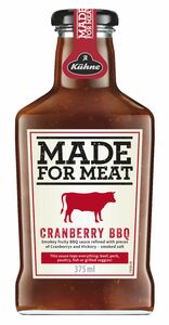 фото KUHNE Made for Meat Соус томатный Барбекю с клюквой Cranberry BBQ ст/бут 375 мл