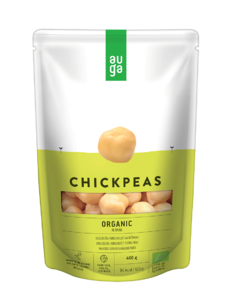 фото AUGA Нут консервированный в рассоле пакет д/п ORGANIC 400 г