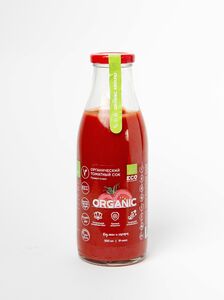 фото ORGANIC  Томатный сок без соли и сахара, прямой отжим 500мл