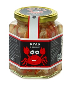 фото RED CRAB Мясо камчатского краба в солевой заливке. Сорт «Экстра». Био. 400Г