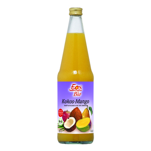 фото EOS BIO Напиток сокосодержащий пастеризованный с кокосом и манго, стеклянная бутылка 700 мл