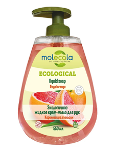 фото MOLECOLA Жидкое мыло для рук Апельсин экологичное 500 мл