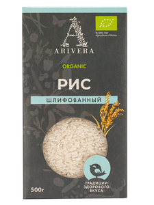 фото АРИВЕРА Крупа рисовая- рис шлифованный  1 сорт 500г