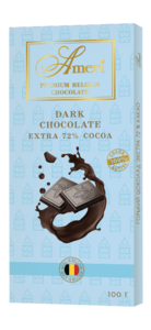 фото AMERI Экстра горький шоколад 72%, плитка 100гр