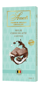 фото AMERI Молочный шоколад с добавлением кофе, плитка 100гр