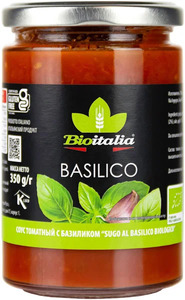 фото BIOITALIA Соус томатный с базиликом ст/б 350 г