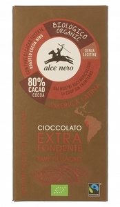 фото ALCE NERO Шоколад Горький с дроблеными зернами какао 100 г