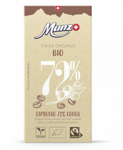 фото MUNZ Горький шоколад  72% какао с кофе 100г.