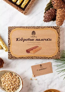 фото СИБИРСКИЙ КЕДР Конфеты кедровые палочки в шоколадной глазури 190 г