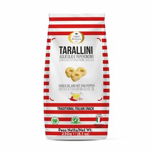 фото Terra di Puglia Тараллини классические  с Чесноком ,пеперончино и  оливковым маслом экстра верджин 230 г