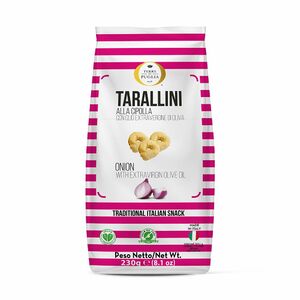 фото Terra di Puglia Тараллини классические с Луком и  оливковым маслом экстра верджин 230 г