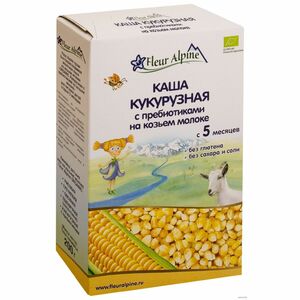 фото ФЛЁР АЛЬПИН Каша кукурузная с пребиотиками на козьем молоке 200 г