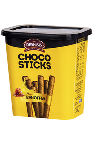 фото DERMISIS Вафельные трубочки с бананово-шоколадной начинкой «CHOCO STICKS» 310 г