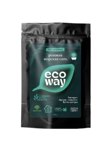 фото ECOWAY Соль для ванн розовая морская с эфирным маслом эвкалипта 1кг.
