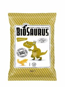 фото BIOSAURUS Снек кукурузный со вкусом сыра Без сахара 50 г