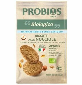 фото PROBIOS Печенье из овса и ячменя с фундуком, Vegan, Organic 250гр.