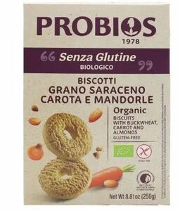 фото PROBIOS Печенье с морковью и миндалем, Gluten Free 250гр.