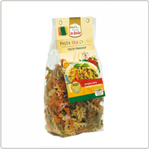 фото Pasta la Bella Макароны триколор со шпинатом и томатом 250 г