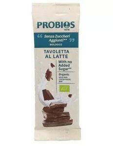 фото PROBIOS Органический молочный шоколад без сахара, Gluten Free 50 гр.
